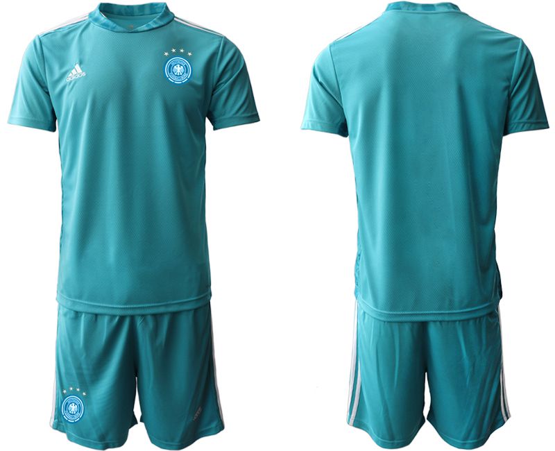 Men 2021 World Cup National Germany lake blue goalkeeper Soccer Jerseys->germany jersey->Soccer Country Jersey